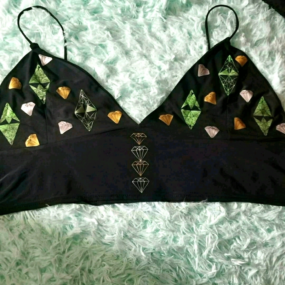 Plus Size glow-in-the-dark custom made bralette